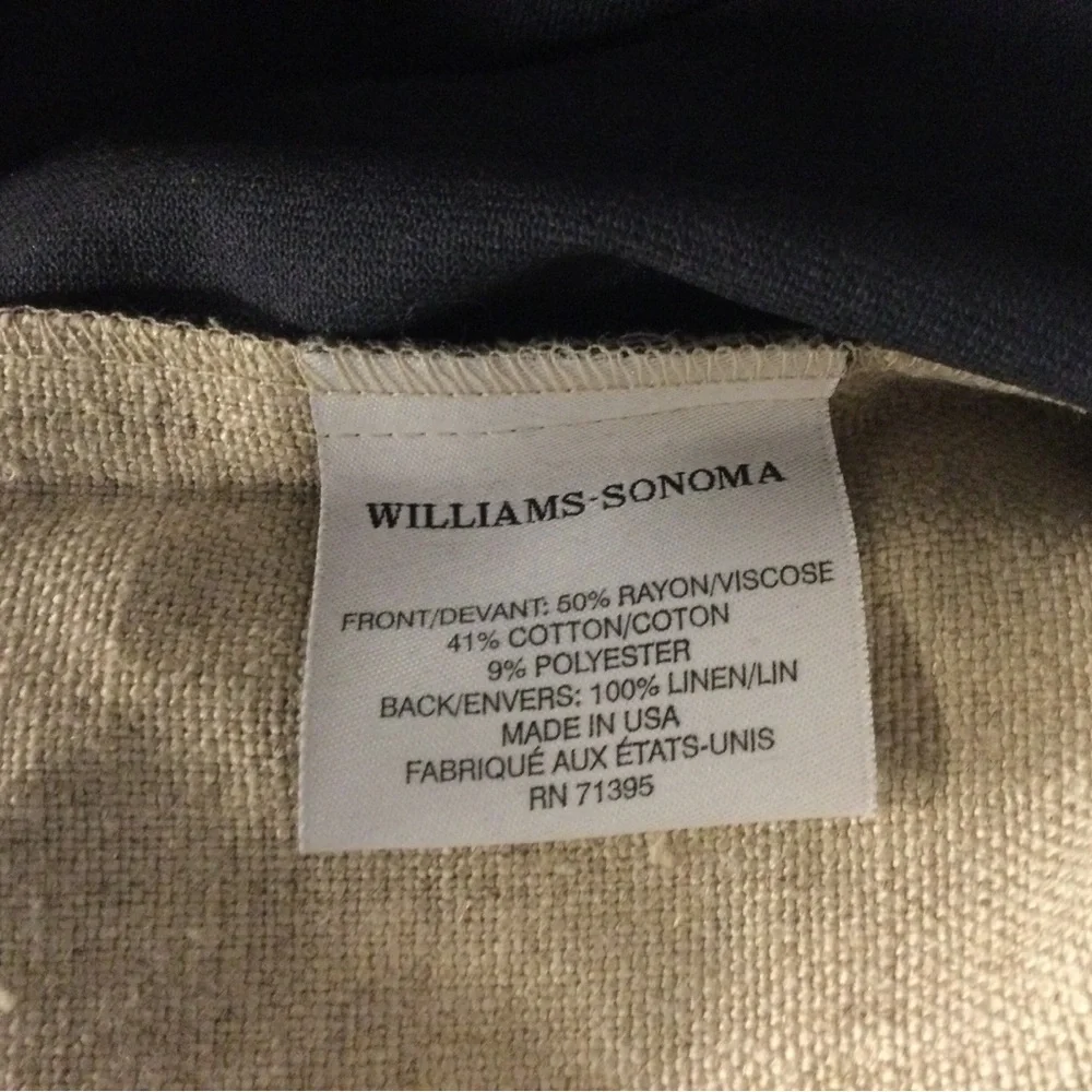 Williams Sonoma Navy Velvet Pillow Shams
